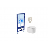 Комплект инсталляции с подвесным унитазом AQUATEK с сиденьем Set AQUATEK ЕВРОПА New cm